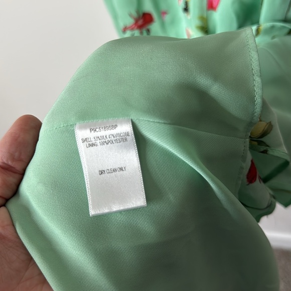 Parker Raven Silk Blend Midi Dress Floral - Picture 3 of 4